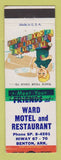 Matchbook Cover - Ward Motel Restaurant Benton AR