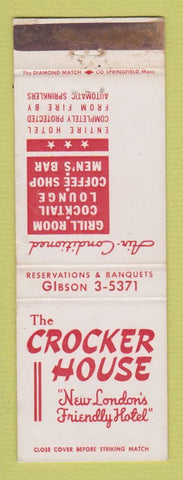 Matchbook Cover - Crocker House Hotel New London CT WEAR