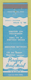 Matchbook Cover - Purefoy Hotel Motel Talladega AL