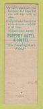 Matchbook Cover - Purefoy Hotel Motel Talladega AL