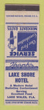 Matchbook Cover - Lake Shore Hotel Lake Wales FL bellhop
