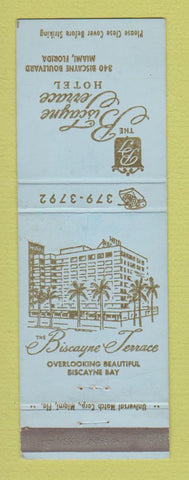Matchbook Cover - Biscayne Terrace Hotel Miami FL