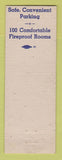 Matchbook Cover - Hotel Williams Indianapolis IN