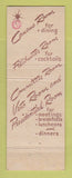 Matchbook Cover - Hotel Congressional Washington DC