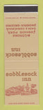 Matchbook Cover - Saddleback Inn Phoenix AZ