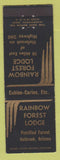 Matchbook Cover - Rainbow Forest Lodge Holbrook AZ