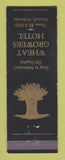Matchbook Cover - Wheat Grower Hotel Kimball NE