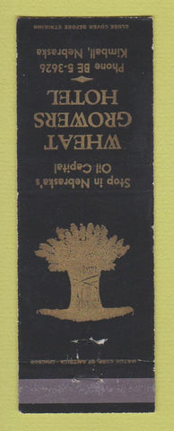 Matchbook Cover - Wheat Grower Hotel Kimball NE