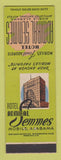 Matchbook Cover - Hotel Admiral Semmes Mobile AL