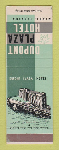 Matchbook Cover - Dupont Plaza Hotel Miami FL