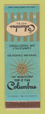 Matchbook Cover - Columbus Hotel Miami FL