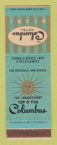 Matchbook Cover - Columbus Hotel Miami FL
