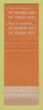 Matchbook Cover - Columbus Hotel Miami FL