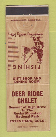 Matchbook Cover - Deer Ridge Chalet Estes Park Colorado