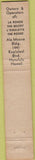 Matchbook Cover - La Ronde restaurant Honolulu HI 10 Strike