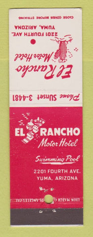 Matchbook Cover - El Rancho Motor Hotel Yuma AZ