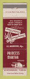 Matchbook Cover - Princess Martha Hotel St Petersburg FL