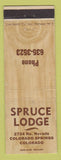 Matchbook Cover - Spruce Lodge Colorado Springs