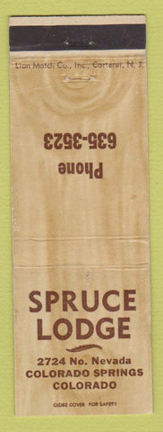 Matchbook Cover - Spruce Lodge Colorado Springs