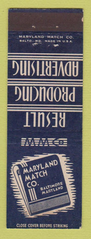 Matchbook Cover - Maryland Match Company Baltimore MD