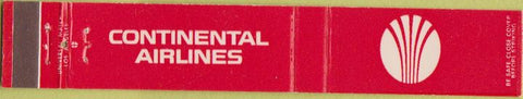 Matchbook Cover - Continental Airline 10 Strike