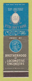 Matchbook Cover Park Lane Locomotive Engineers Union Cleveland OH railroad WEAR