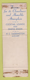 Matchbook Cover Park Lane Locomotive Engineers Union Cleveland OH railroad WEAR
