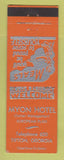 Matchbook Cover - Myon Hotel Tifton GA
