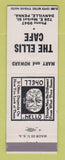 Matchbook Cover - The Ellis Cafe Danville PA