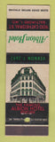 Matchbook Cover - Albion Hotel Baltimore MD