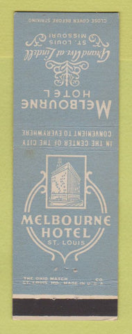 Matchbook Cover - Melbourne Hotel St Louis MO