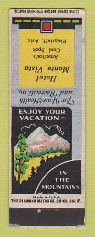 Matchbook Cover - Hotel Monte Vista Flaggstaff AZ WEAR