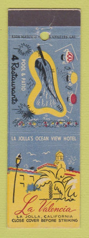 Matchbook Cover - La Valencia Hotel La Jolla CA