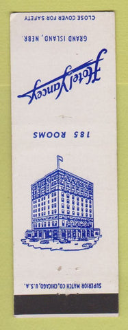 Matchbook Cover - Hotel Yancey Grand Island NE