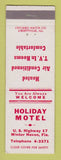Matchbook Cover - Holiday Motel Winter Haven FL