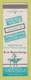Matchbook Cover - Warm Mineral Springs Inn Venice FL