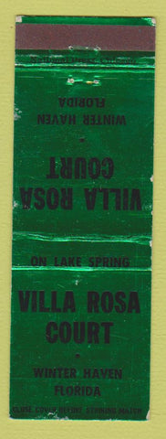 Matchbook Cover - Villa Rose Court Motel Winter Haven FL WEAR
