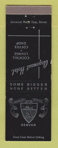 Matchbook Cover - Argonaut Hotel Denver Colorado