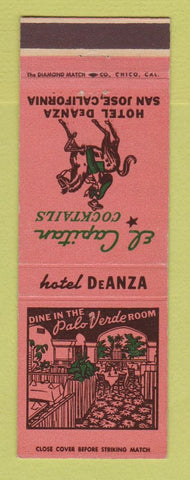 Matchbook Cover - Hotel DeAnza San Jose CA