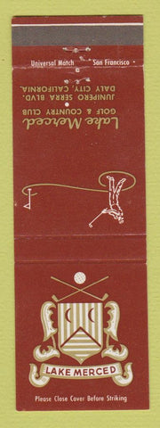 Matchbook Cover - Lake Merced Golf Country Club Daly City CA