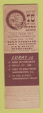 Matchbook Cover - Luray Caverns VA Tourism WEAR