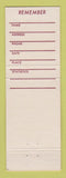 Matchbook Cover - Humboldt Motor Inn Hotel Winnemucca NV