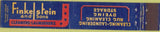 Matchbook Cover - Finke Stein Cleaners Laundry 10 Strike