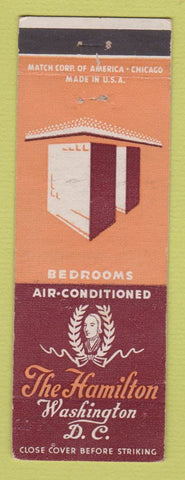 Matchbook Cover - Hamilton Hotel Washington DC