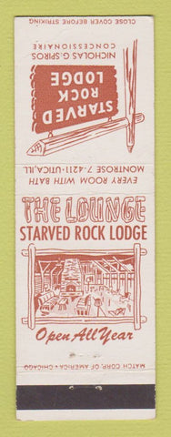 Matchbook Cover - Starved Rock Lodge Utica IL
