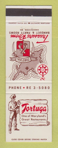 Matchbook Cover - Tortuga Restaurant Hagerstown MD