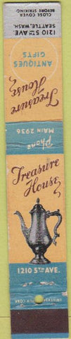 Matchbook Cover - Treasure House Seattle WA 10 Strike