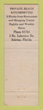 Matchbook Cover - Lake Breeze Court Motel Sebring FL