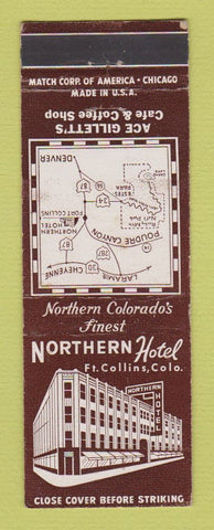 Matchbook Cover - Northern Hotel Fort Collins Colorado
