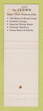 Matchbook Cover - The Crown Hotel Miami Beach FL